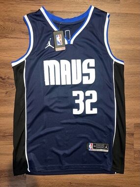Dallas Mavericks Cooper Flagg Navy Jersey Stitched NWT
